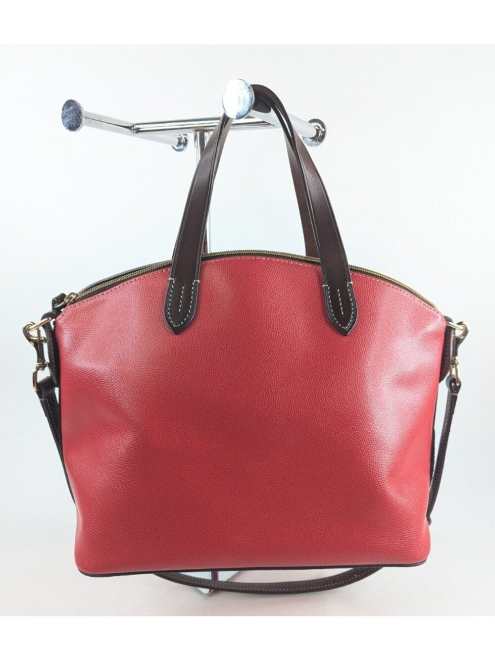 Dooney & Bourke Small Gabriella Leather Satchel Purse Bag Red EUC $248 Retail - Picture 4 of 14